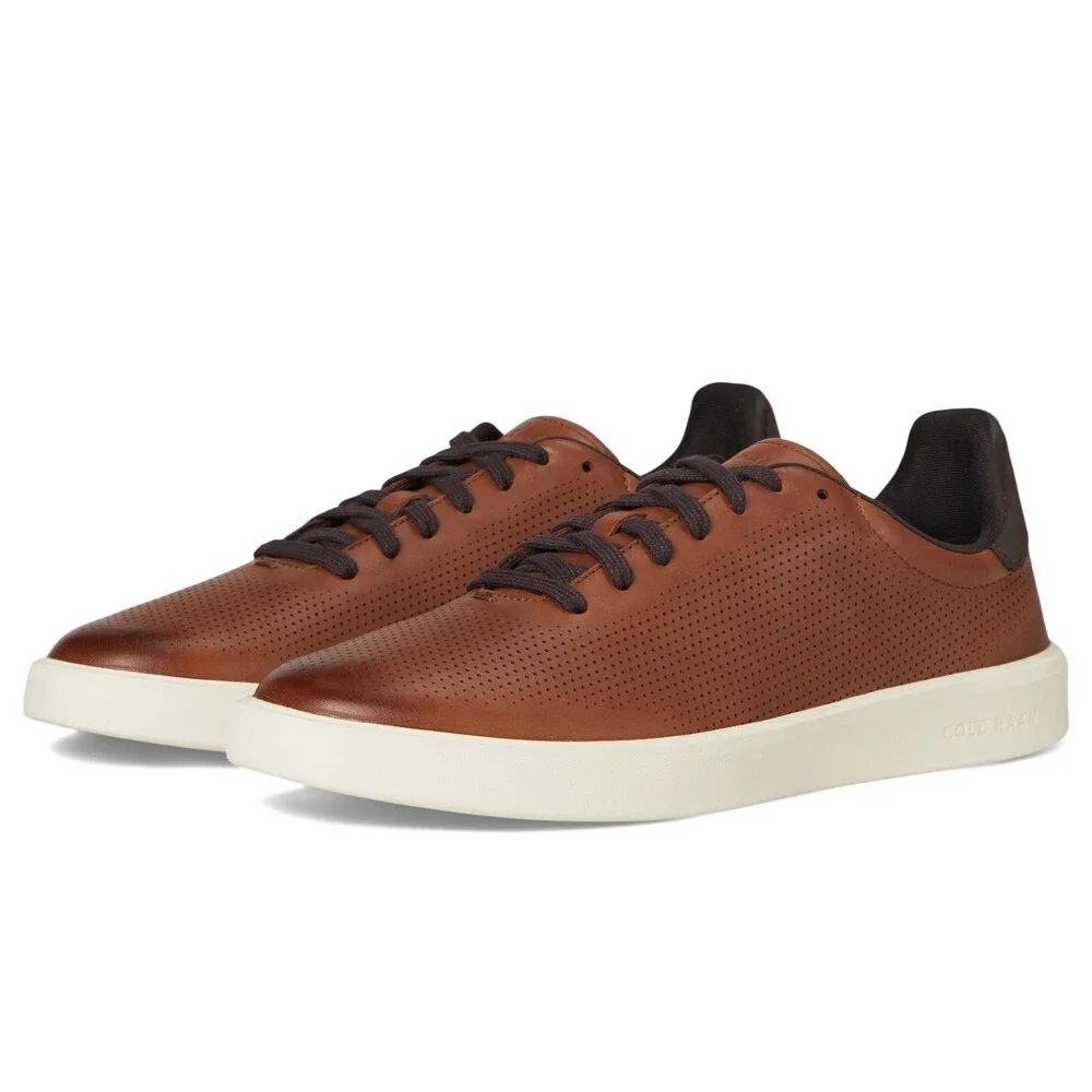 Cole Haan Grand Crosscourt Daily Laser Men's US 10 D Brown Casual Shoes ZOGG3622